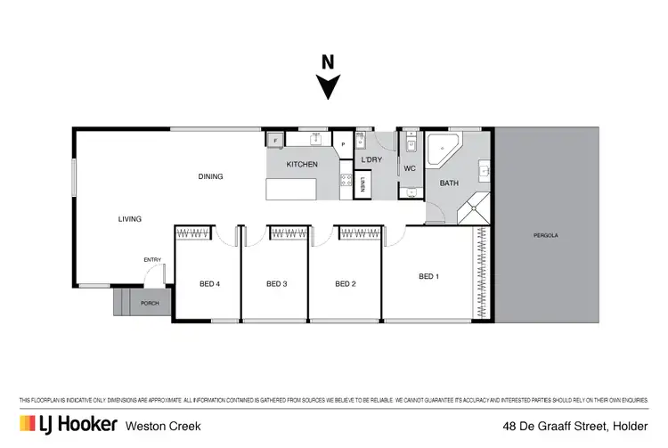 Floorplan of Homely house listing, 48 De Graaff Street, Holder ACT 2611