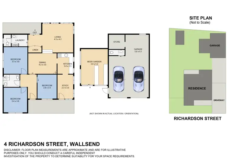 Floorplan of Homely house listing, 4 Richardson Street, Wallsend NSW 2287
