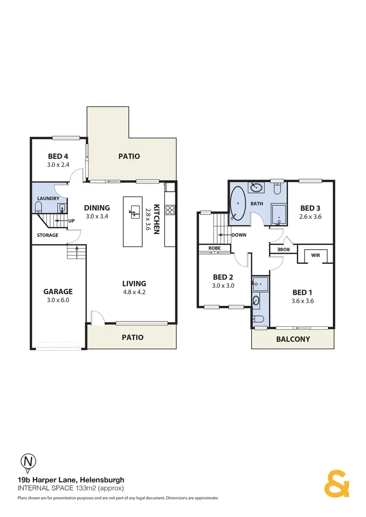 Floorplan of Homely semi-detached listing, 19b Harper Lane, Helensburgh NSW 2508