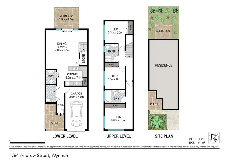 Floorplan of Homely townhouse listing, 1/84 Andrew Street, Wynnum QLD 4178