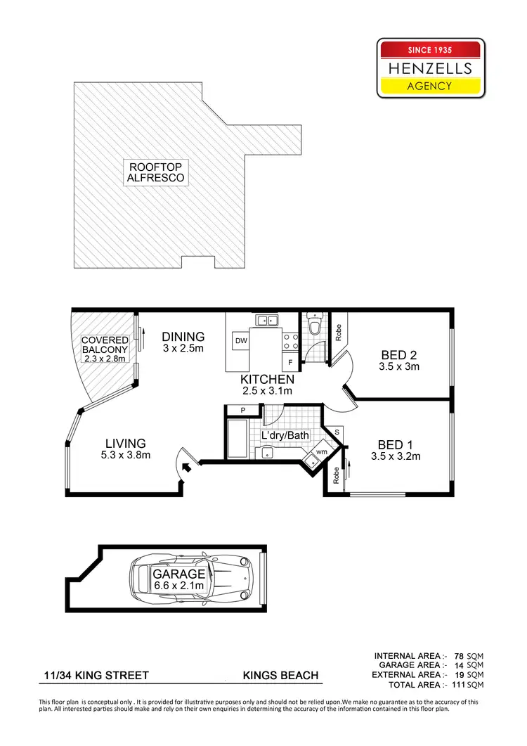 Floorplan of Homely unit listing, 11/34 King Street, Kings Beach QLD 4551