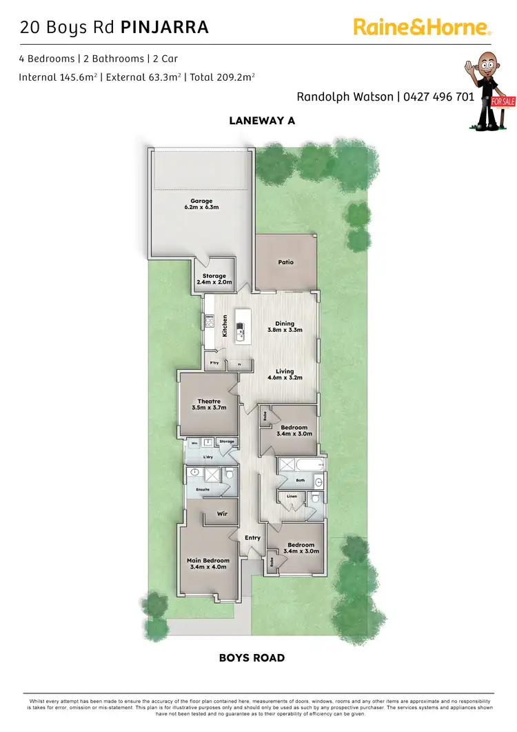 Floorplan of Homely house listing, 20 Boys Road, Pinjarra WA 6208