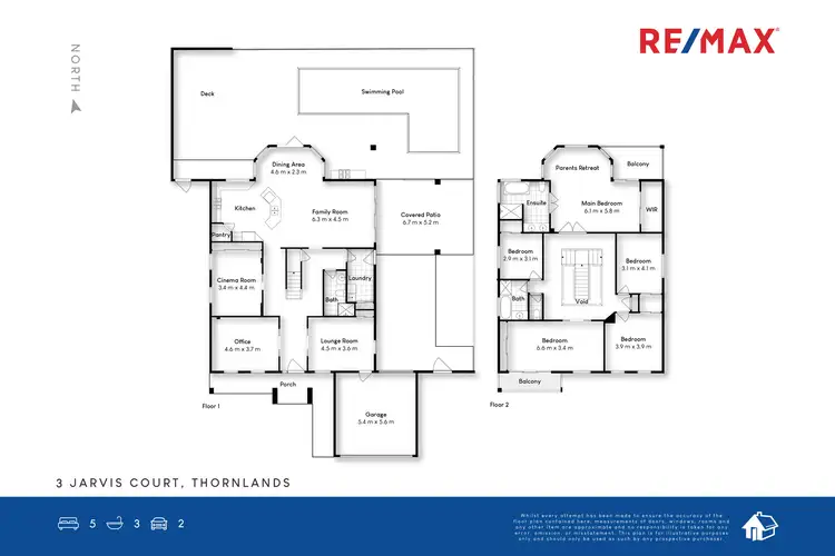 Floorplan of Homely house listing, 3 Jarvis Court, Thornlands QLD 4164