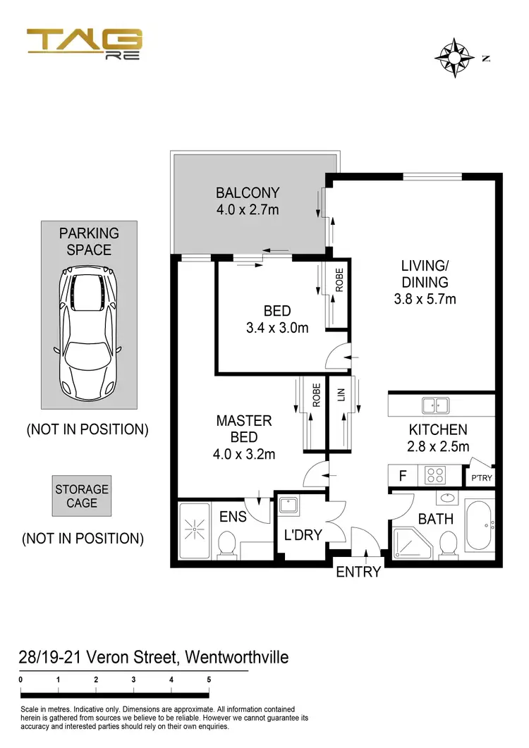 Floorplan of Homely unit listing, 28/19-21 Veron Street, Wentworthville NSW 2145