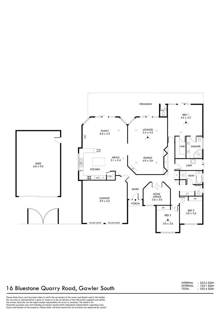Floorplan of Homely house listing, 16 Bluestone Quarry Road, Gawler South SA 5118