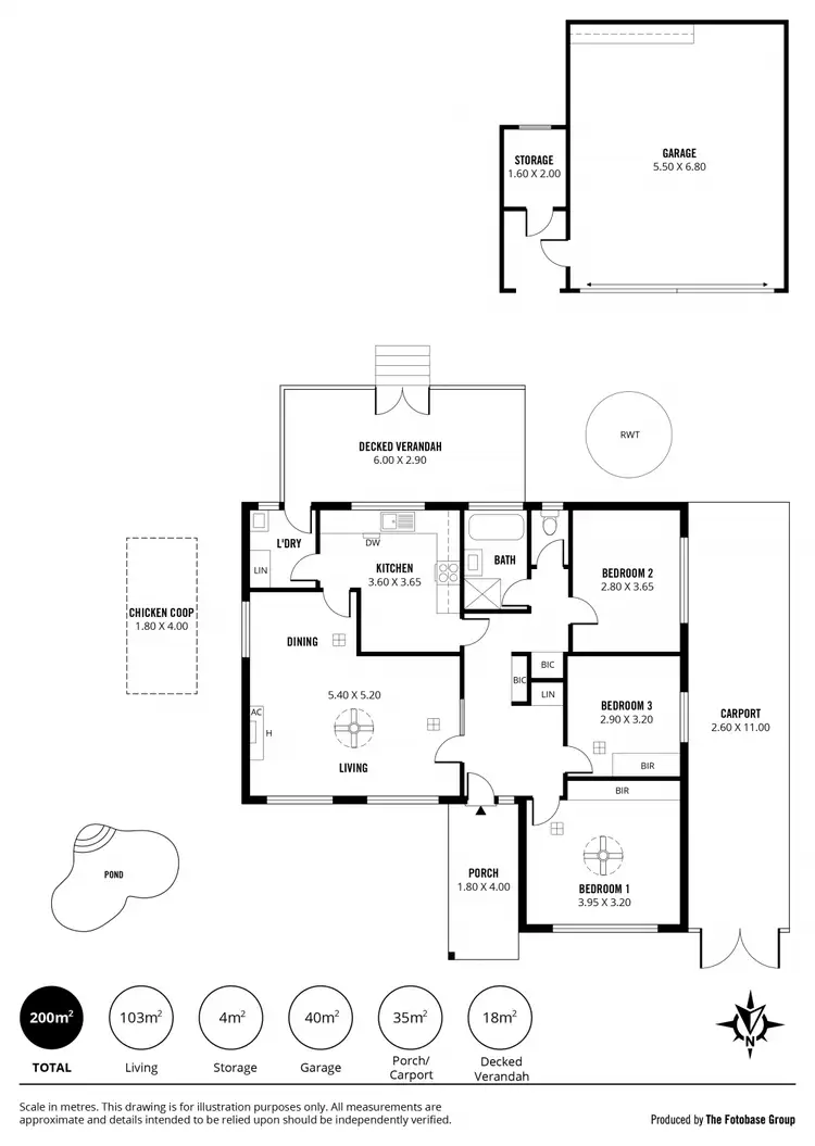 Floorplan of Homely house listing, 70 Penneys Hill Road, Hackham SA 5163