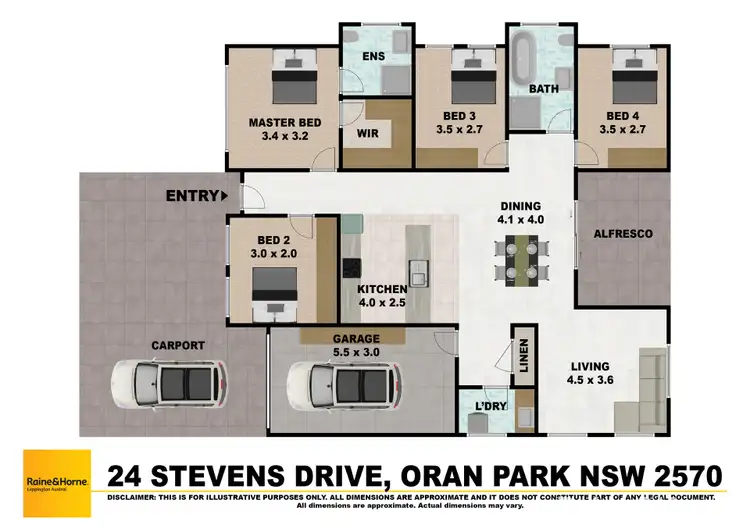 Floorplan of Homely house listing, 24 Stevens Drive, Oran Park NSW 2570