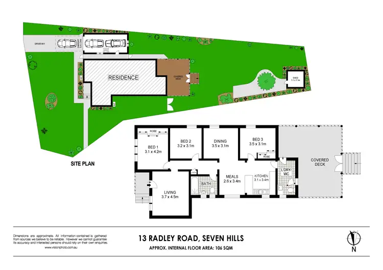 Floorplan of Homely house listing, 13 Radley Road, Seven Hills NSW 2147
