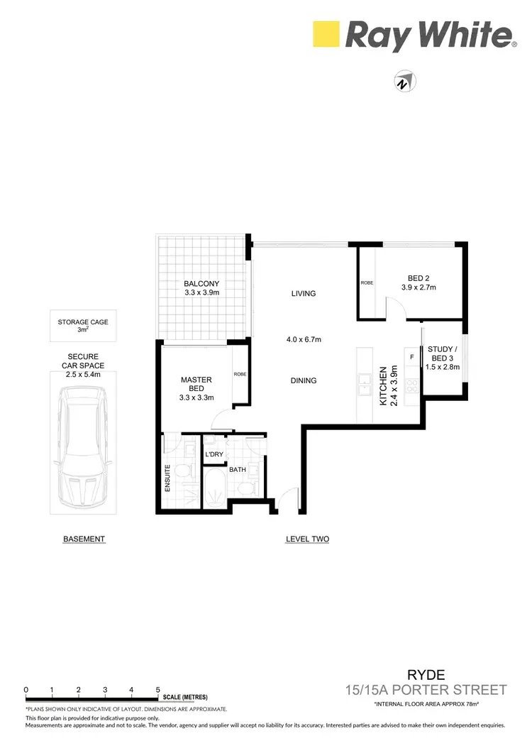 Floorplan of Homely apartment listing, 15/15A Porter Street, Ryde NSW 2112