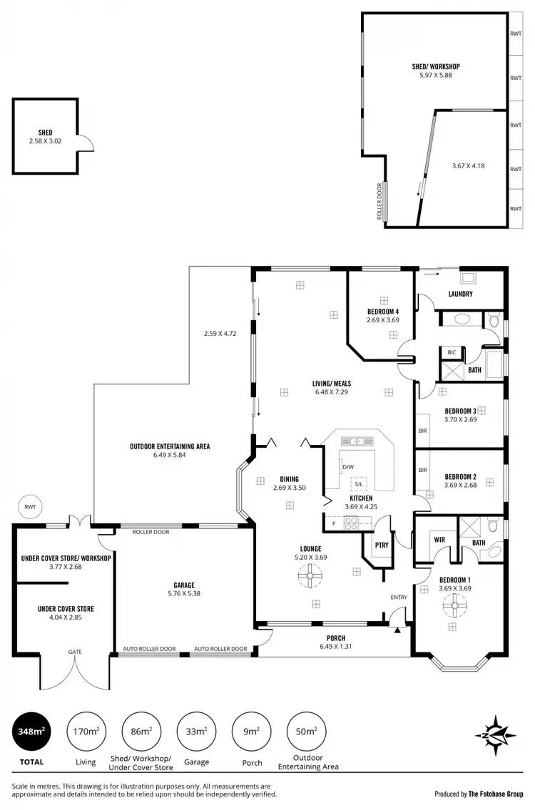 Floorplan of Homely house listing, 8 Whitney Crescent, Seaford SA 5169