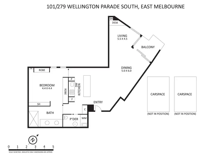 Floorplan of Homely apartment listing, 101/279 Wellington Parade South, East Melbourne VIC 3002