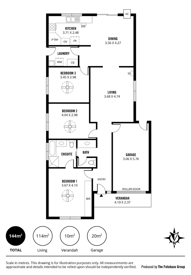 Floorplan of Homely house listing, 13 Oxford Circuit, Newton SA 5074