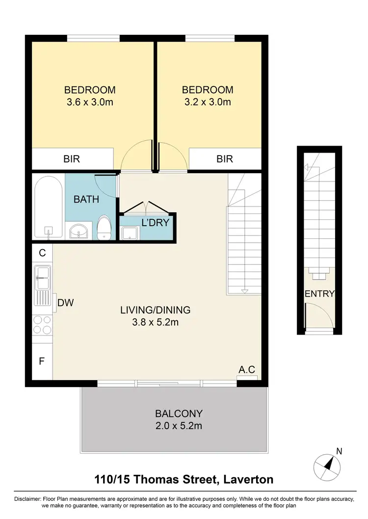 Floorplan of Homely apartment listing, 110/15 Thomas Street, Laverton VIC 3028