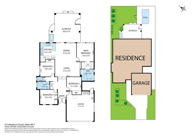 Floorplan of Homely house listing, 47 Lakeshore Circuit, Idalia QLD 4811