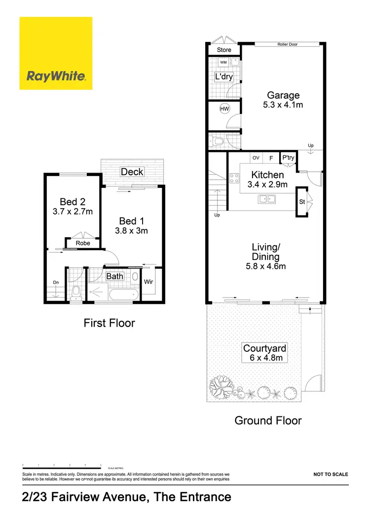 Floorplan of Homely townhouse listing, 2/23 Fairview Avenue, The Entrance NSW 2261