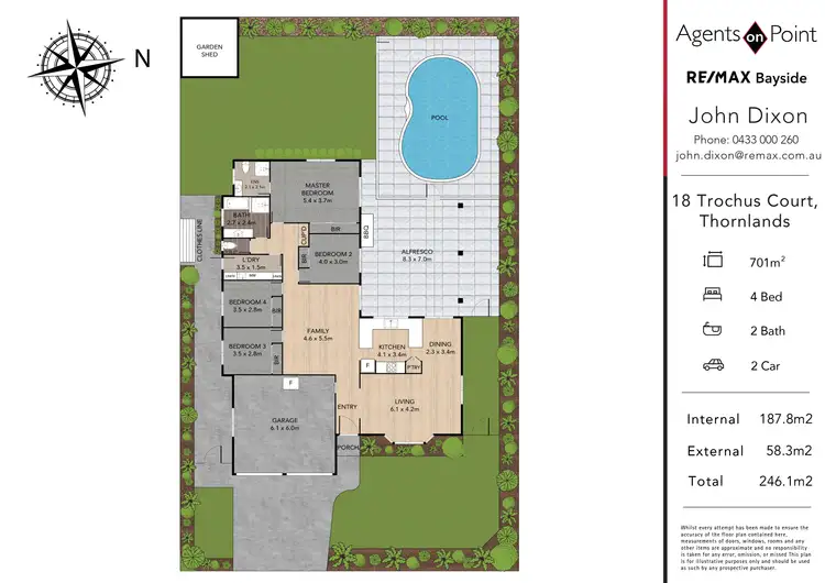 Floorplan of Homely house listing, 18 Trochus Court, Thornlands QLD 4164