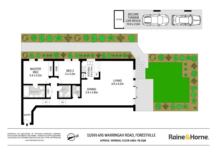 Floorplan of Homely apartment listing, 11/691-695 Warringah Road, Forestville NSW 2087