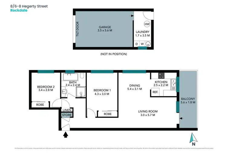 Floorplan of Homely apartment listing, 8/6-8 Hegerty Street, Rockdale NSW 2216