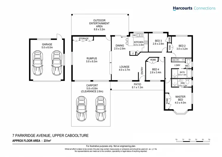 Floorplan of Homely house listing, 7 Parkridge Avenue, Upper Caboolture QLD 4510