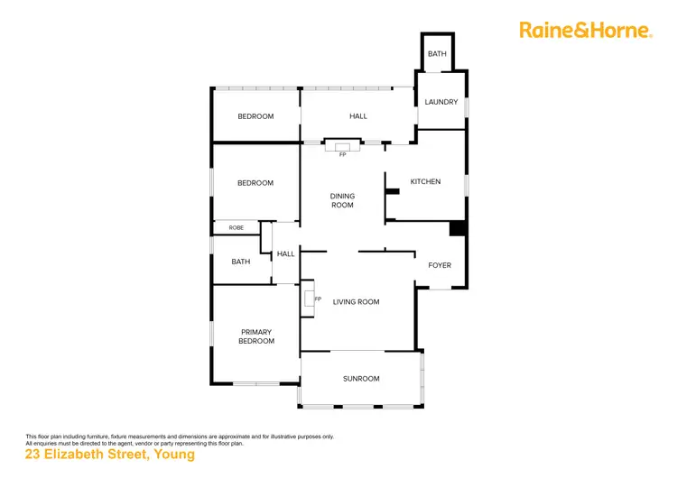 Floorplan of Homely house listing, 23 Elizabeth Street, Young NSW 2594