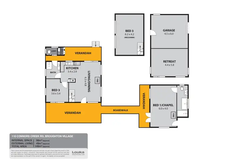 Floorplan of Homely rural property listing, 110 Connors Creek Road, Broughton Village NSW 2534