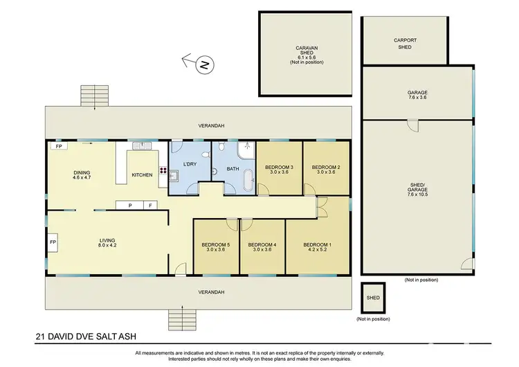 Floorplan of Homely house listing, 21 David Drive, Salt Ash NSW 2318