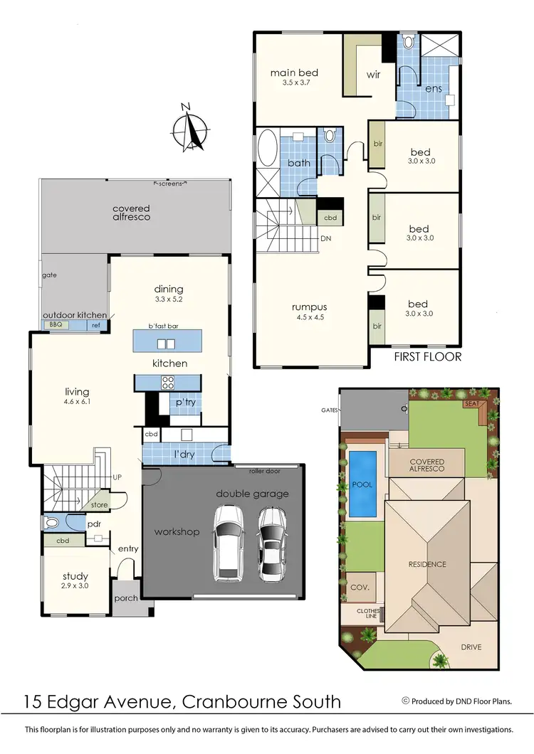 Floorplan of Homely house listing, 15 Edgar Avenue, Cranbourne South VIC 3977