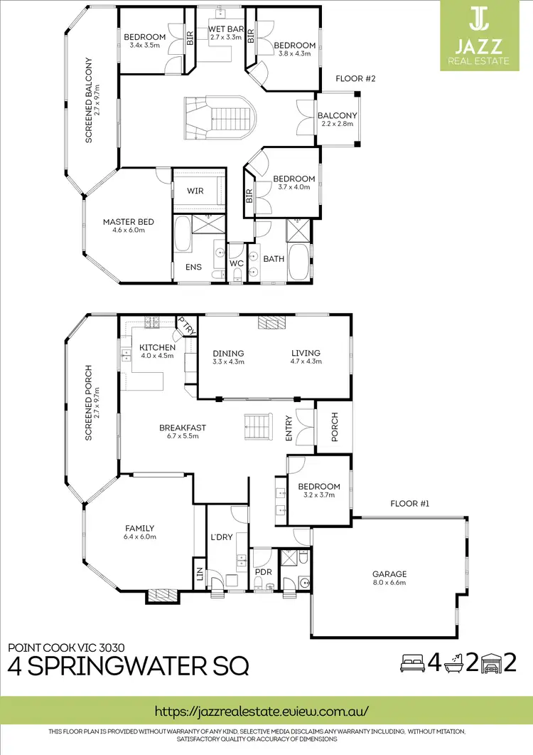 Floorplan of Homely house listing, 4 Springwater Square, Point Cook VIC 3030