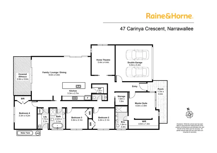 Floorplan of Homely house listing, 47 Carinya Crescent, Narrawallee NSW 2539