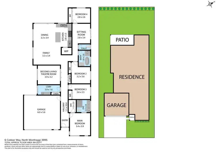 Floorplan of Homely house listing, 6 Cobber Way, North Wonthaggi VIC 3995