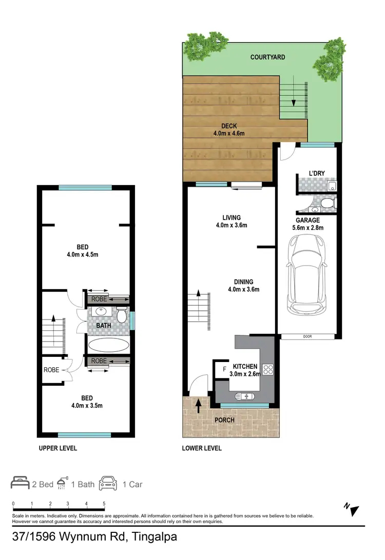 Floorplan of Homely townhouse listing, 37/1596 Wynnum Road, Tingalpa QLD 4173