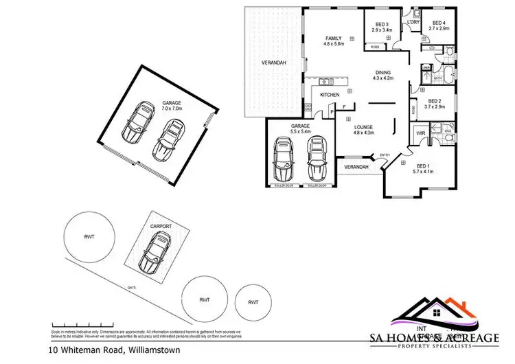 Floorplan of Homely house listing, 10 Whiteman Road, Williamstown SA 5351