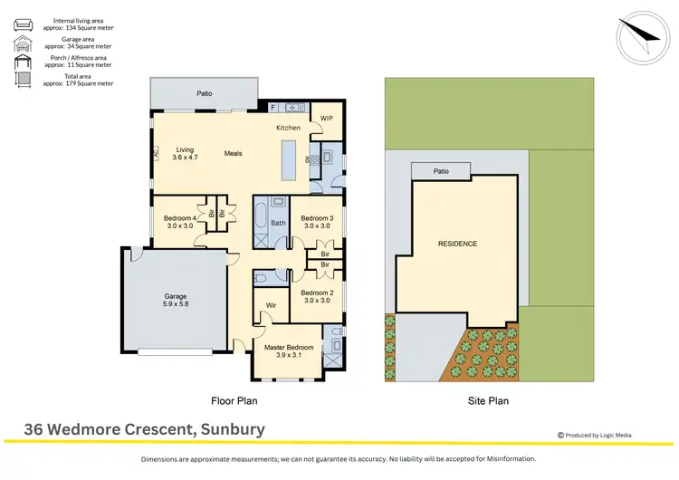 Floorplan of Homely house listing, 36 Wedmore Crescent, Sunbury VIC 3429