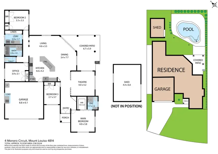 Floorplan of Homely house listing, 4 Monaro Circuit, Mount Louisa QLD 4814