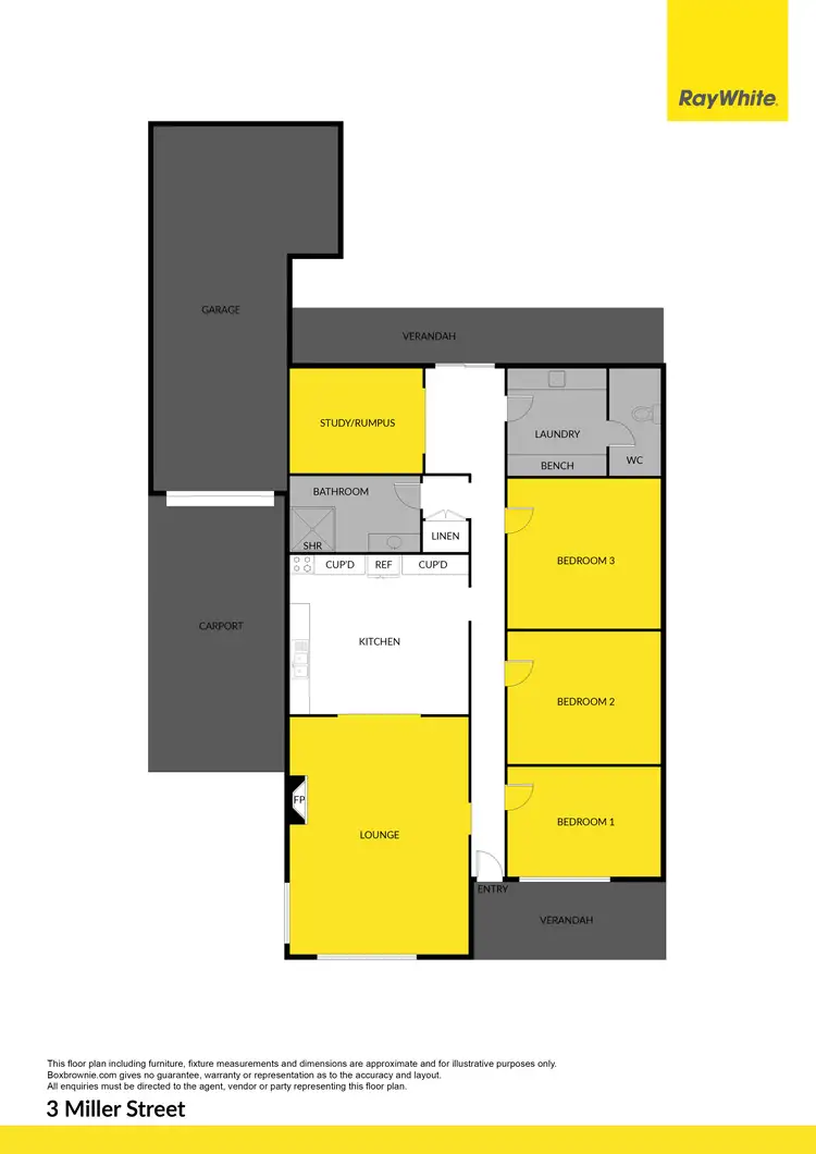 Floorplan of Homely house listing, 3 Miller Street, Dumbalk VIC 3956