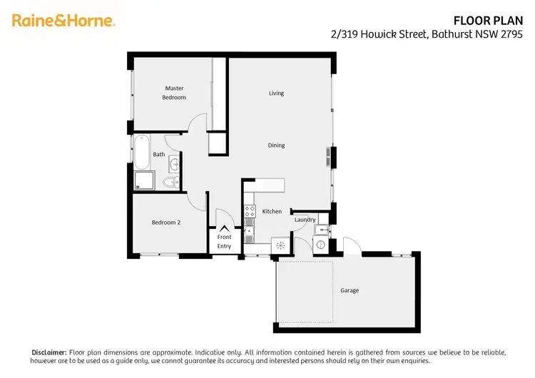 Floorplan of Homely house listing, 2/319 Howick Street, Bathurst NSW 2795