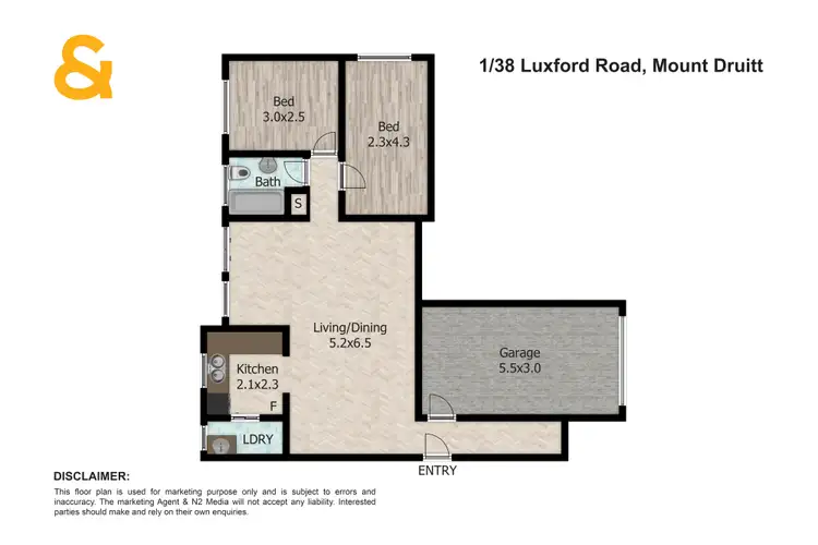 Floorplan of Homely apartment listing, 1/38 Luxford Road, Mount Druitt NSW 2770