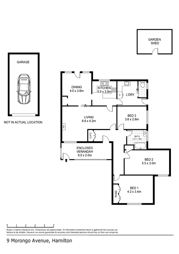 Floorplan of Homely house listing, 9 Morongo Avenue, Hamilton VIC 3300
