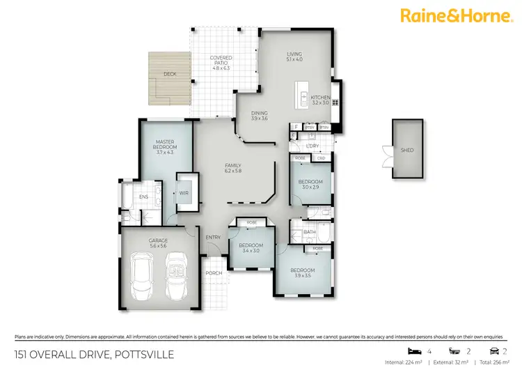 Floorplan of Homely house listing, 151 Overall Drive, Pottsville NSW 2489