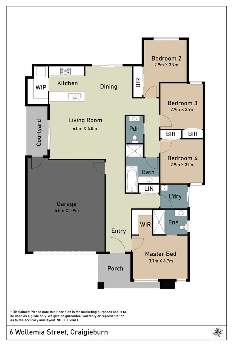 Floorplan of Homely house listing, 6 Wollemia Street, Craigieburn VIC 3064
