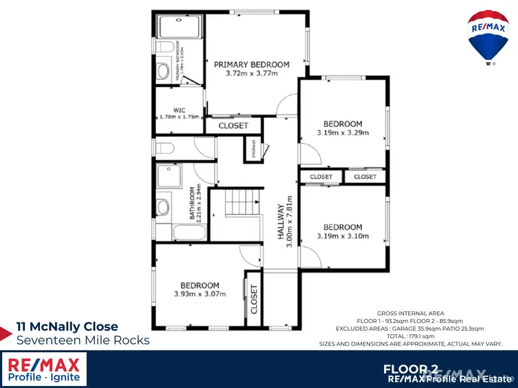 Floorplan of Homely house listing, 11 Mcnally Close, Seventeen Mile Rocks QLD 4073
