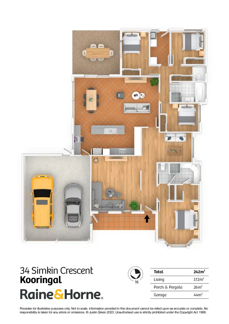Floorplan of Homely house listing, 34 Simkin Crescent, Kooringal NSW 2650