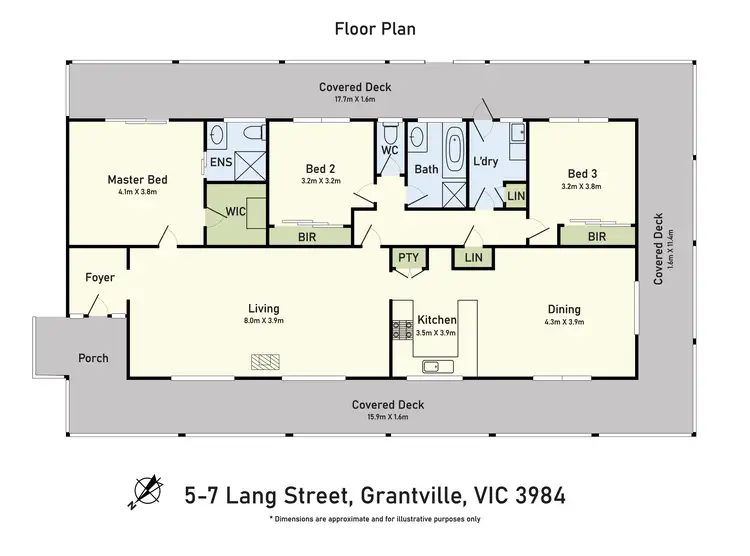 Floorplan of Homely house listing, 5-7 Lang Street, Grantville VIC 3984