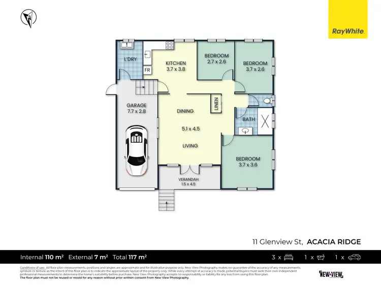 Floorplan of Homely house listing, 11 Glenview Street, Acacia Ridge QLD 4110