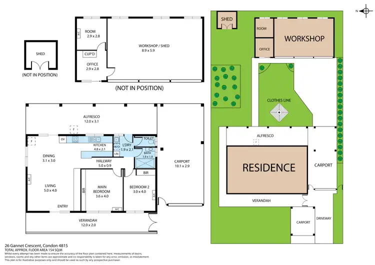 Floorplan of Homely house listing, 26 Gannet Crescent, Condon QLD 4815