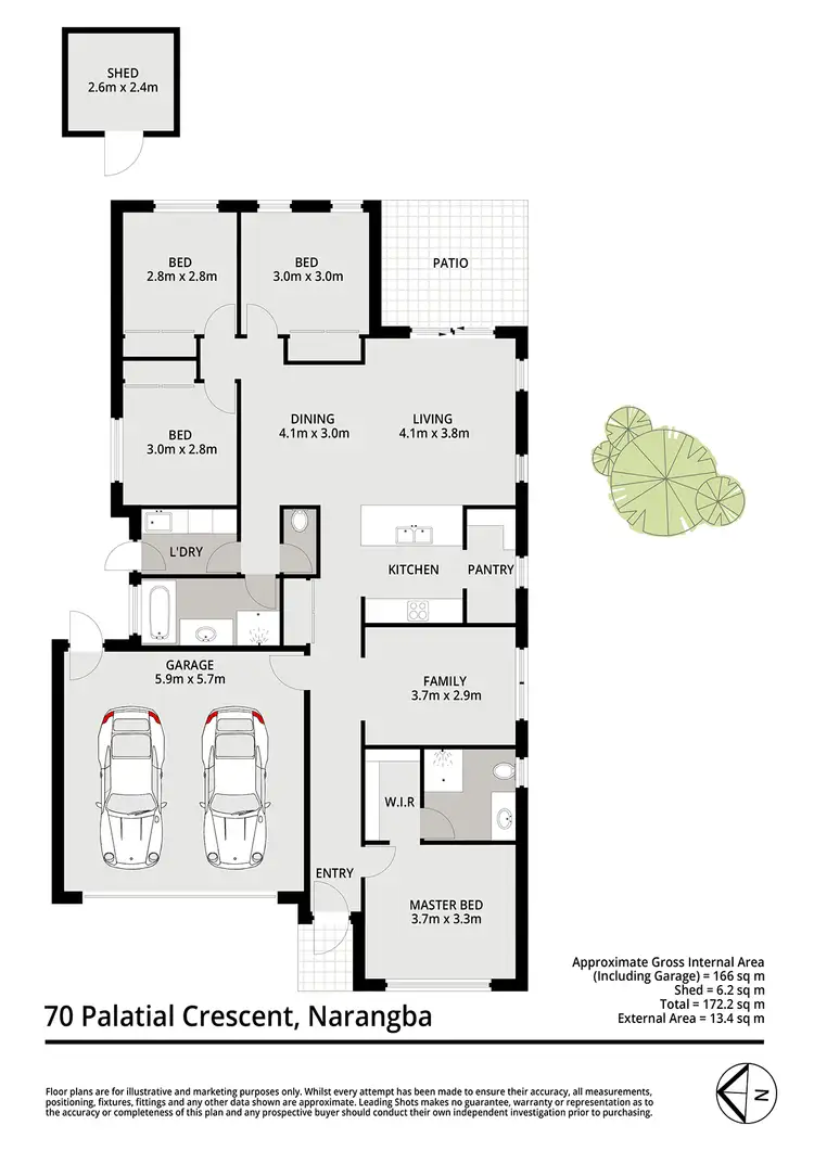 Floorplan of Homely house listing, 70 Palatial Crescent, Narangba QLD 4504