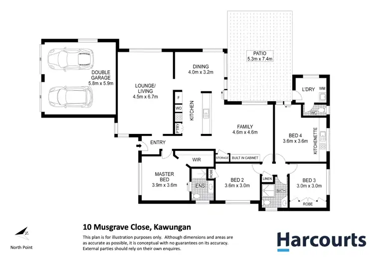 Floorplan of Homely house listing, 10 Musgrave Close, Kawungan QLD 4655
