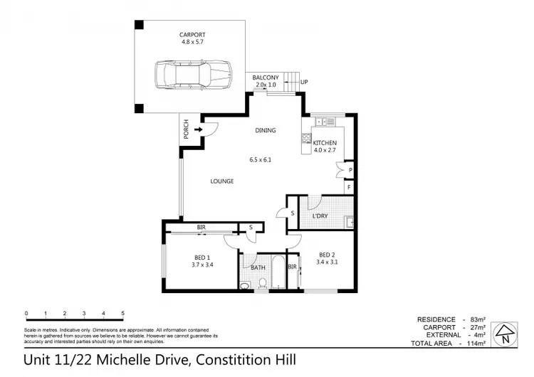 Floorplan of Homely villa listing, 11/22 Michelle Drive, Constitution Hill NSW 2145