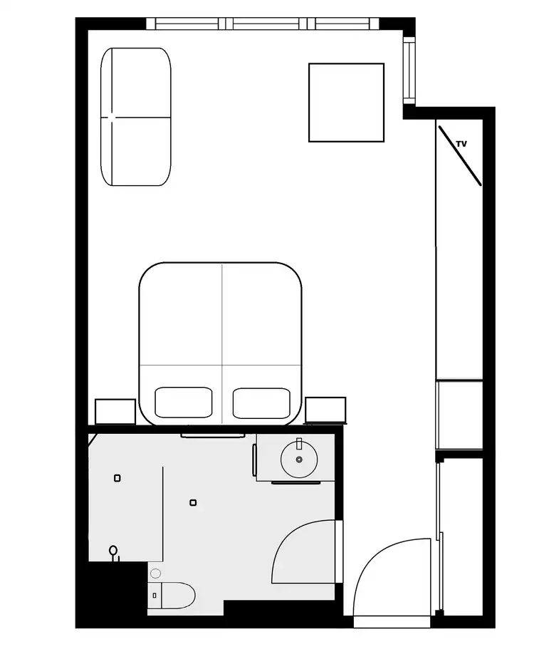 Floorplan of Homely studio listing, B304/316 Port Douglas Road, Port Douglas QLD 4877