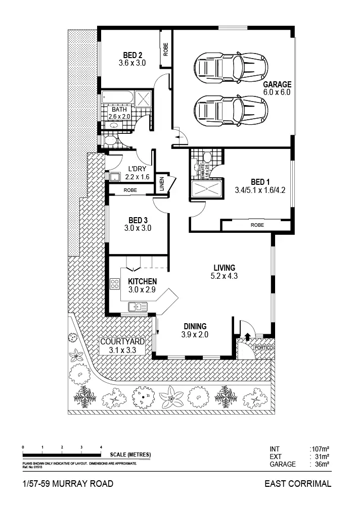 Floorplan of Homely villa listing, 1/57-59 Murray Road, East Corrimal NSW 2518